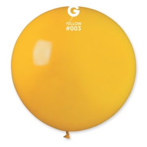 Ballons latex, ballons XXL, jaune fonce