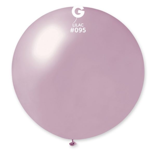 Ballons latex, ballons XXL, lilas, métal