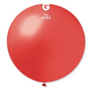 Ballons latex, ballons XXL, rouge, métal