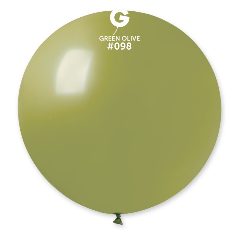 Ballons latex, ballons XXL, vert olive