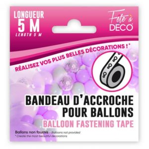 Ballons latex, bandeau d accroche, 5 m