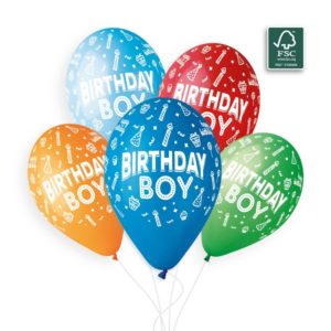 Ballons latex, birthday boy