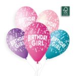 Ballons latex, birthday girl