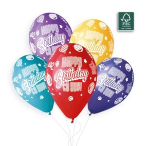 Ballons latex, happy birthday to you