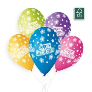 Ballons latex, ballons joyeux anniversaire