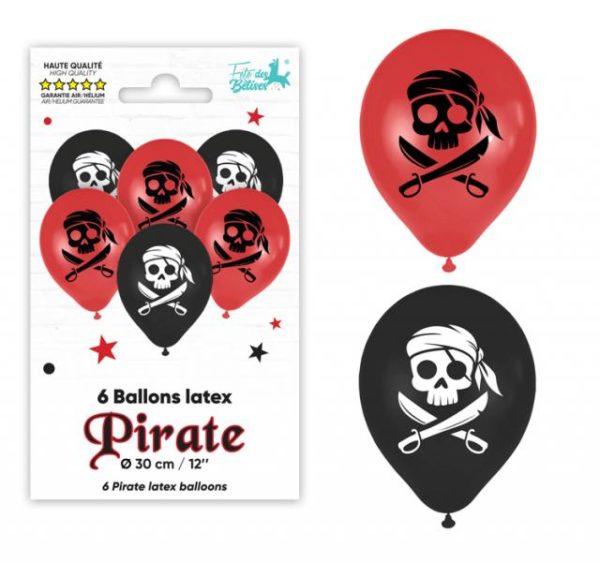 Ballons latex, pirates