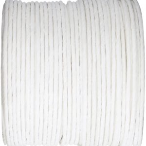 Décoration de table, corde, laiton, blanc