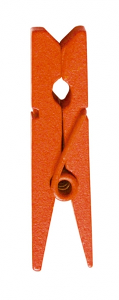 Décoration de table, mini pince, orange
