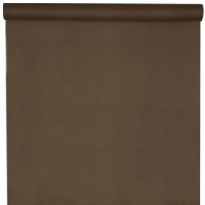 Décoration de table, nappe en intissé, 10 mètres, chocolat