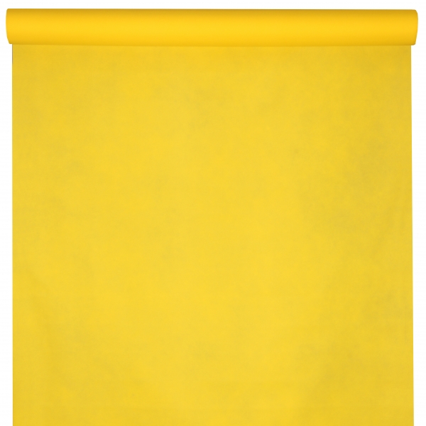 Décoration de table, nappe en intissé, 10 mètres, jaune
