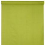 Décoration de table, nappe en intissé, 10 mètres, kiwi