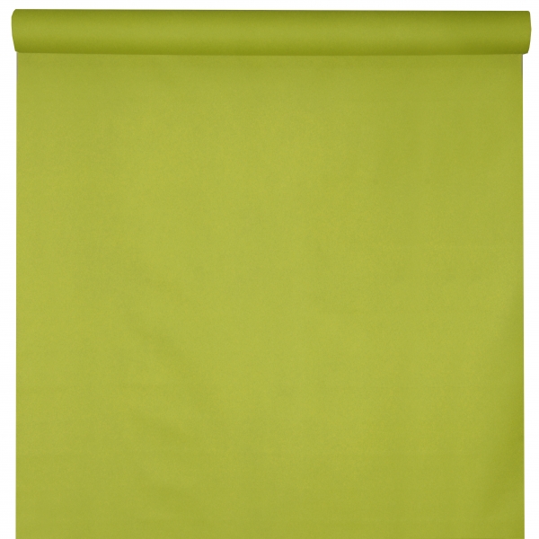 Décoration de table, nappe en intissé, 10 mètres, kiwi