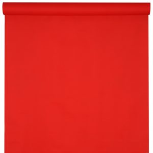 Décoration de table, nappe en intissé, 10 mètres, rouge
