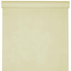 Décoration de table, nappe en intissé, 25 m, ivoire