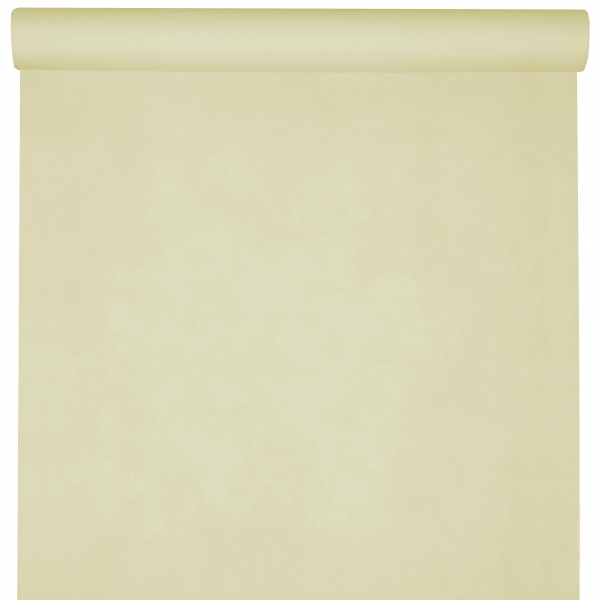Décoration de table, nappe en intissé, 25 m, ivoire