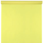 Décoration de table, nappe en intissé, 25 m, jaune clair