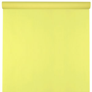 Décoration de table, nappe en intissé, 25 m, jaune clair