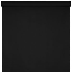 Décoration de table, nappe en intissé, 25 m, noir