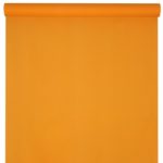 Décoration de table, nappe en intissé, 25 m, orange