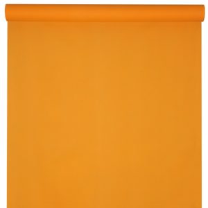 Décoration de table, nappe en intissé, 25 m, orange