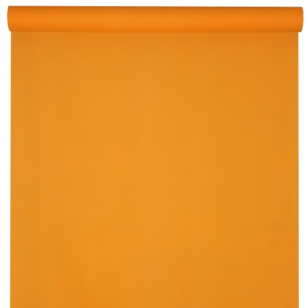 Décoration de table, nappe en intissé, 25 m, orange