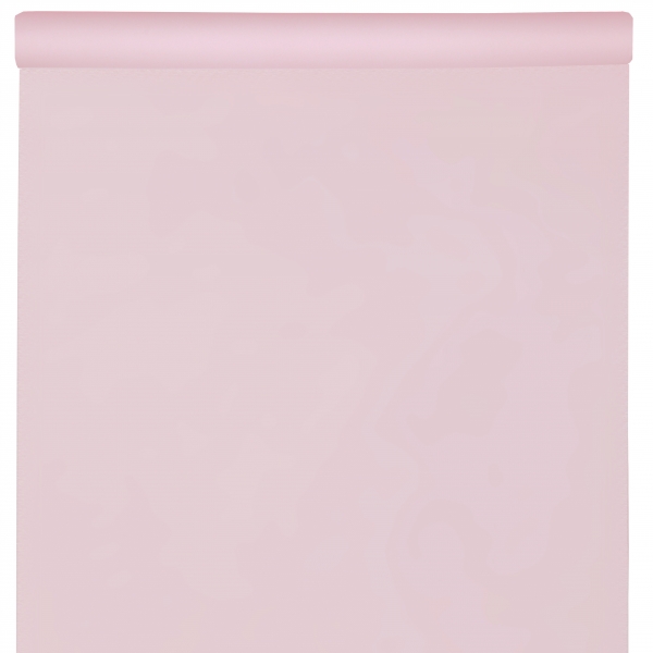 Décoration de table, nappe en intissé, 25 m, rose clair