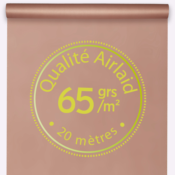 Décoration de table, nappe en intissé, 25 m, rose gold