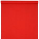 Décoration de table, nappe en intissé, 25 m, rouge