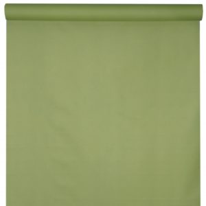 Décoration de table, nappe en intissé, 25 m, vert olive
