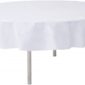 Décoration de table, nappe en intissé, ronde, blanche