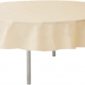Décoration de table, nappe en intissé, ronde, ivoire