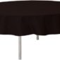 Décoration de table, nappe en intissé, ronde, noire