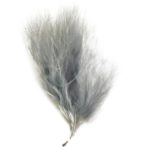 Décoration de table, plume, gris