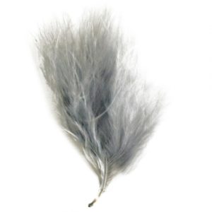 Décoration de table, plume, gris