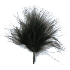 Décoration de table, plume, noir