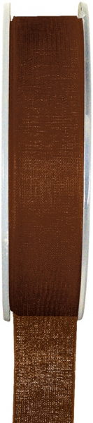 Décoration de table, ruban, 7 mm, chocolat