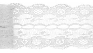 Décoration de table, ruban, dentelle, 3 m, blanc