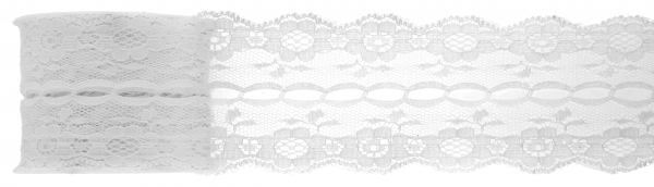 Décoration de table, ruban, dentelle, 3 m, blanc