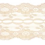 Décoration de table, ruban, dentelle, 3 m, ivoire