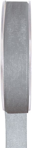 Décoration de table, ruban, 7 mm, gris