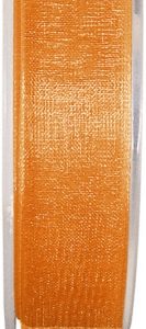 Décoration de table, ruban, 7 mm, orange
