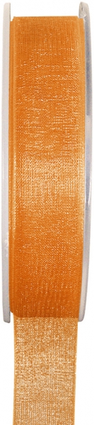 Décoration de table, ruban, 7 mm, orange