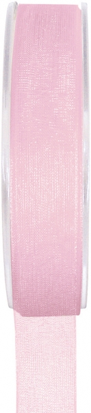 Décoration de table, ruban, 7 mm, rose