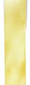 Décoration de table, ruban, satin, 6 mm, jaune