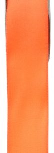 Décoration de table, ruban, satin, 6mm, orange