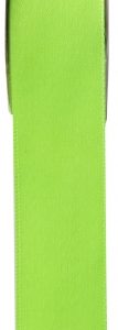 Décoration de table, ruban, satin, 25mm, vert anis