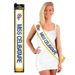 Humoristique, écharpe, miss célibataire