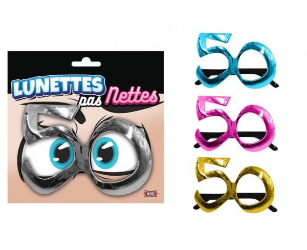 Accessoires, lunettes, métallisés, 50 ans