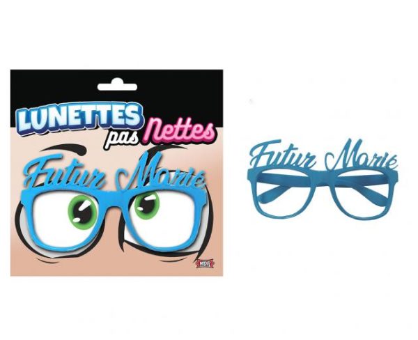 Humoristique, lunettes, métallisés, super mariés