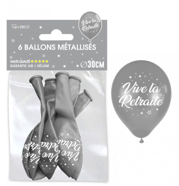 Humoristique, retraite, ballons, argent